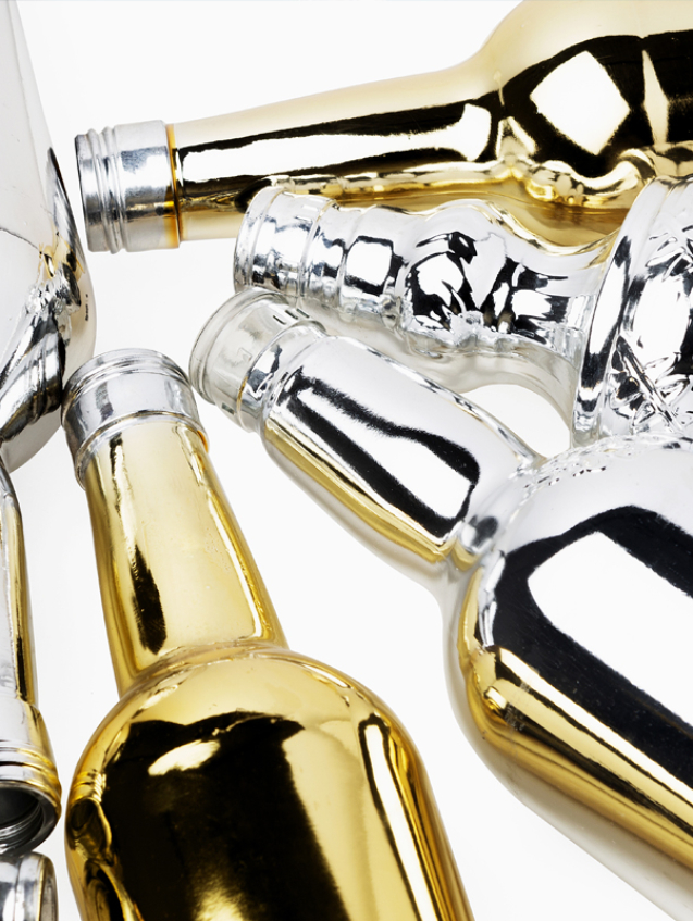 Metalizado de botellas